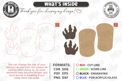 Childrens Feet Stilts Laser Cut | Footprint SVG | Kids Laser Product Image 3