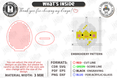 Easter Cross Stitch Ornament Laser Cut | Embroidery Blank Product Image 2