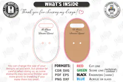 Valentine Flower Holder Card Laser Cut | Bouquet Holder SVG Product Image 3