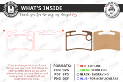 Car Steering Wheel Tray Laser Cut Bundle | Auto Laptop Desk Product Image 11