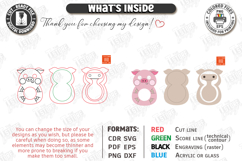 Wood Animal Toy Laser Cut | Push Toy | Kids Laser | Pig SVG Product Image 3