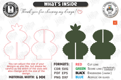 3D Wooden Cactus Laser Cut | Standing Succulent Desk Decor Product Image 2