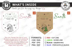 Personalized Santa Please Stop Here Banner Laser Cut | CNC Product Image 3