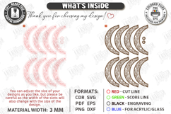 Wooden Pendant Light Shade Laser Cut Bundle | Home Decor SVG Product Image 6