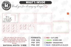 Embroidery Floss Organizer Laser Cut | Thread Holder Laser Product Image 3