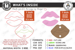 Cute 3D Fridge Magnets Laser Cut | Home Decor | Lips | Kiss Product Image 3