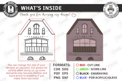 Miniature Village Block Toy Laser Cut | Layered Town House Product Image 3