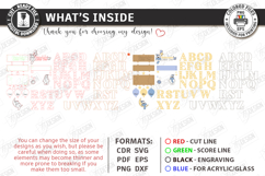 Baby Birth Announcement Sign Laser Cut Bundle | New Born SVG Product Image 11