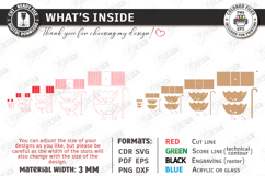 Umbrella Flower Box Laser Cut | Bridal Shower Gift Box Kit Product Image 2