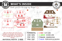 Mini House Entrance Laser Cut | 3D Home Decor | Shelf Sitter Product Image 3