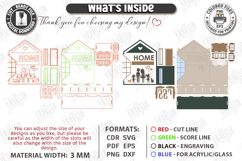 Family Key Holders Laser Cut Bundle | Wall Organizer SVG Product Image 6