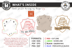 To Be Read Shelf Decor Laser Cut | Shelf Sitter | Home Decor Product Image 6