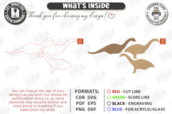 Dinosaur Desk Decor Laser Cut | Dinosaur Model Laser | CNC Product Image 3