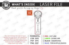 Mystic Wooden Bookmark Laser Cut Bundle | Witchy Designs SVG Product Image 6