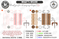 Sword Dice Box Laser Cut | Board Game SVG | Laser Cut Files Product Image 3