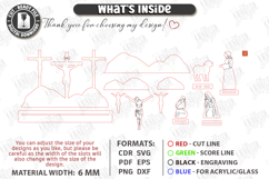 Easter Resurrection Scene Laser Cut | Holy Week SVG | CNC Product Image 3