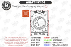 Tarot Card Coaster Laser Cut | Celestial Coaster | Mystical Product Image 3
