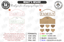Personalized Family Sign Laser Cut | Wall Decor | Name Sign Product Image 3