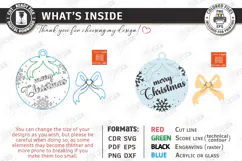 Acrylic Christmas Ornament Laser Cut | Christmas Tree Décor Product Image 3
