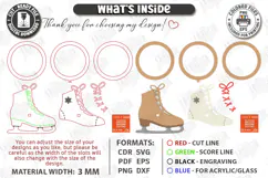 3D Christmas Napkin Ring Laser Cut | Festive Table Decor Product Image 3