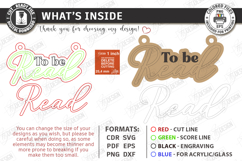 To Be Read Shelf Decor Laser Cut | Shelf Sitter | Home Decor Product Image 7