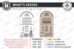 Miniature Village Block Toy Laser Cut | Layered Town House Product Image 3