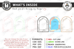Stained Glass Wedding Welcome Sign Laser Cut | Floral Design Product Image 3