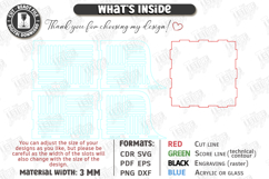 Acrylic Napkin Holder Laser Cut | Modern Napkin Stand SVG Product Image 3