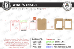 Mother's Day Mini Photo Frame Laser Cut | Picture Frames SVG Product Image 3