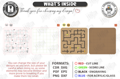 Board Game Labyrinth Laser Cut | Maze Game | Logic Games SVG Product Image 3