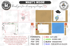 Kindergarten and School Graduation Photo Frame Laser Cut Product Image 3