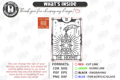 Tarot Card Coaster Laser Cut | Celestial Coaster | Mystical Product Image 3