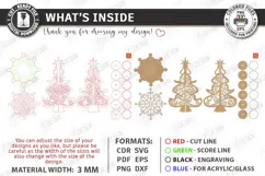 Christmas Candle Centerpiece Laser Cut | 3D Candle Holders Product Image 3