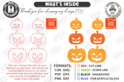 Halloween Earrings Laser Cut | Pumpkins Dangle Earrings |CNC Product Image 3