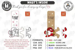 Funny Legs Bookmark Laser Cut | Santa Wooden Bookmarks Laser Product Image 3