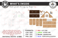 Farmhouse House Shelves Laser Cut Bundle | Rustic Wall Shelf Product Image 11