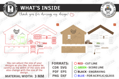 Miniature House Entrance Laser Cut Bundle | 3D Home Decor Product Image 7