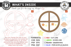 Baby Nursery Mobile Laser Cut | Newborn SVG | Nursery Decor Product Image 3