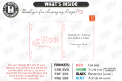 Mother's Day Greeting Card Laser Cut | 3D Floral Cards SVG Product Image 3
