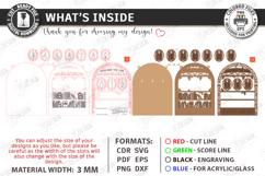 3D Layered Retro Book Tracker Laser Cut | Reading Goal SVG Product Image 3