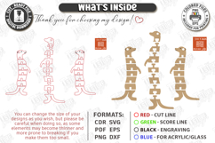 Flexible Animal Keychain Laser Cut | Bag Charm | Meerkat SVG Product Image 2