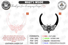 Gothic Leather Necklace Laser Cut | Leather Jewelry | Choker Product Image 3
