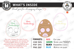 Easter Bunny Treat Tray Laser Cut | Serving Tray | Board SVG Product Image 3