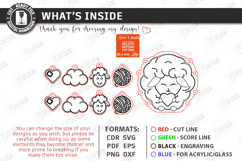 Knitting Stitch Markers Laser Cut | Crochet Progress Keeper Product Image 3