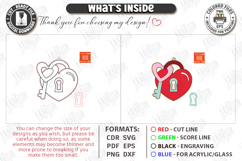 Valentine's Paintable Ornament Laser Cut | Coloring Craft Product Image 3