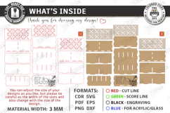 Drink Packet Organizers Laser Cut Bundle | Station Storage Product Image 12