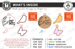 Mother's Day Personalized Keychains Laser Cut Bundle SVG Product Image 7