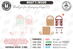 Decorative Door Bookends Laser Cut Bundle | Home Library SVG Product Image 7