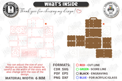 S'mores Station Box with Handle Laser Cut | S'mores Basket Product Image 3