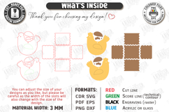 Personalised Easter Egg Bunny Basket Laser Cut | Treat Boxes Product Image 3